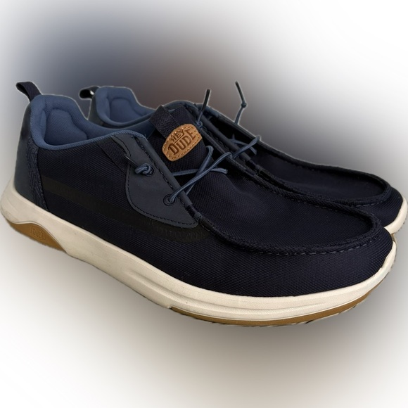 Hey Dude Navy and White Shoes men’s 14 Wally Drift Mesh - Picture 3 of 7